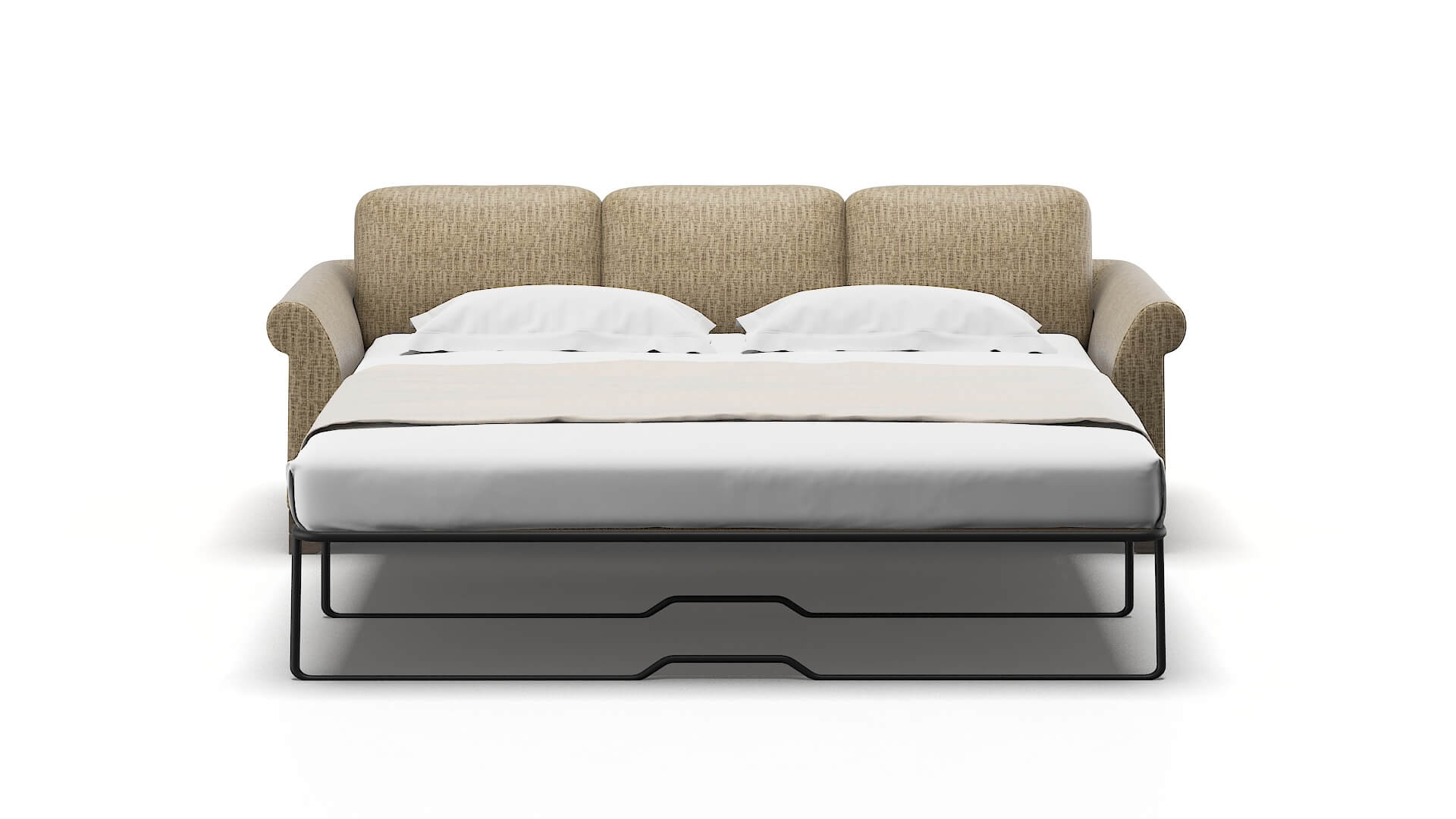 Denver Marcy Camel Sofa Sleeper Espresso legs 1