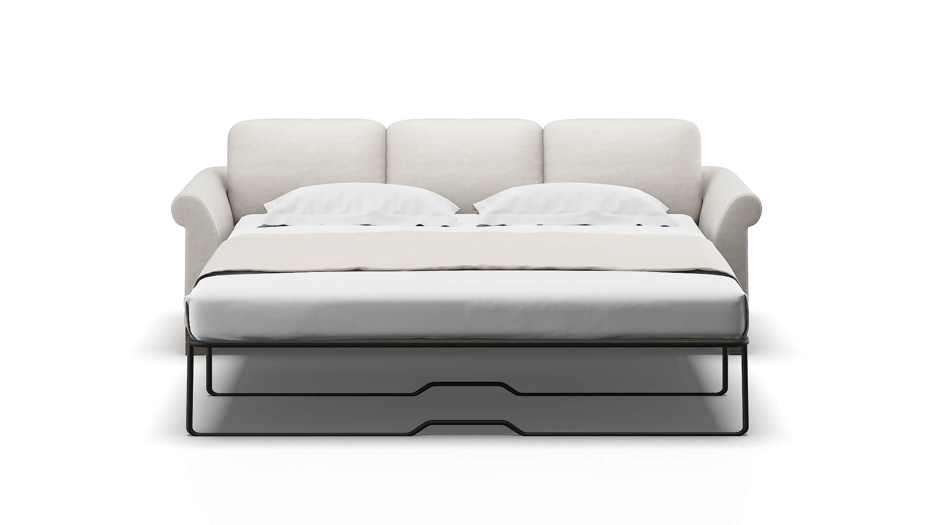 Denver Noble Grey Sofa Sleeper Espresso legs 1