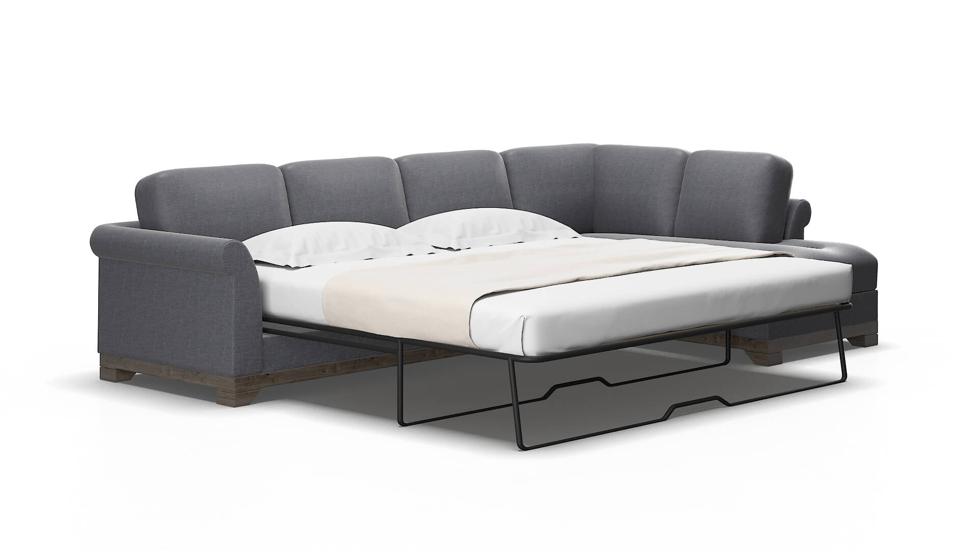 Denver Notion graphite Panel sleeper Espresso Legs  2