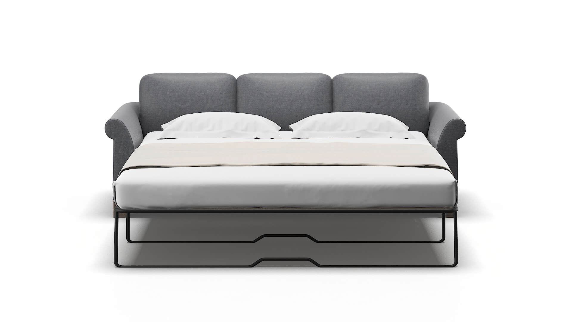 Denver Notion Graphite Sofa Sleeper Espresso legs 1