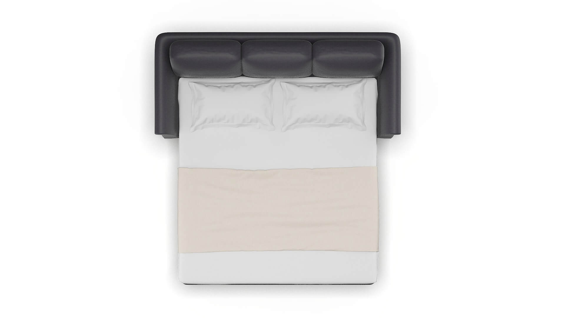 Denver Parker Charcoal Sofa Sleeper Espresso legs 3