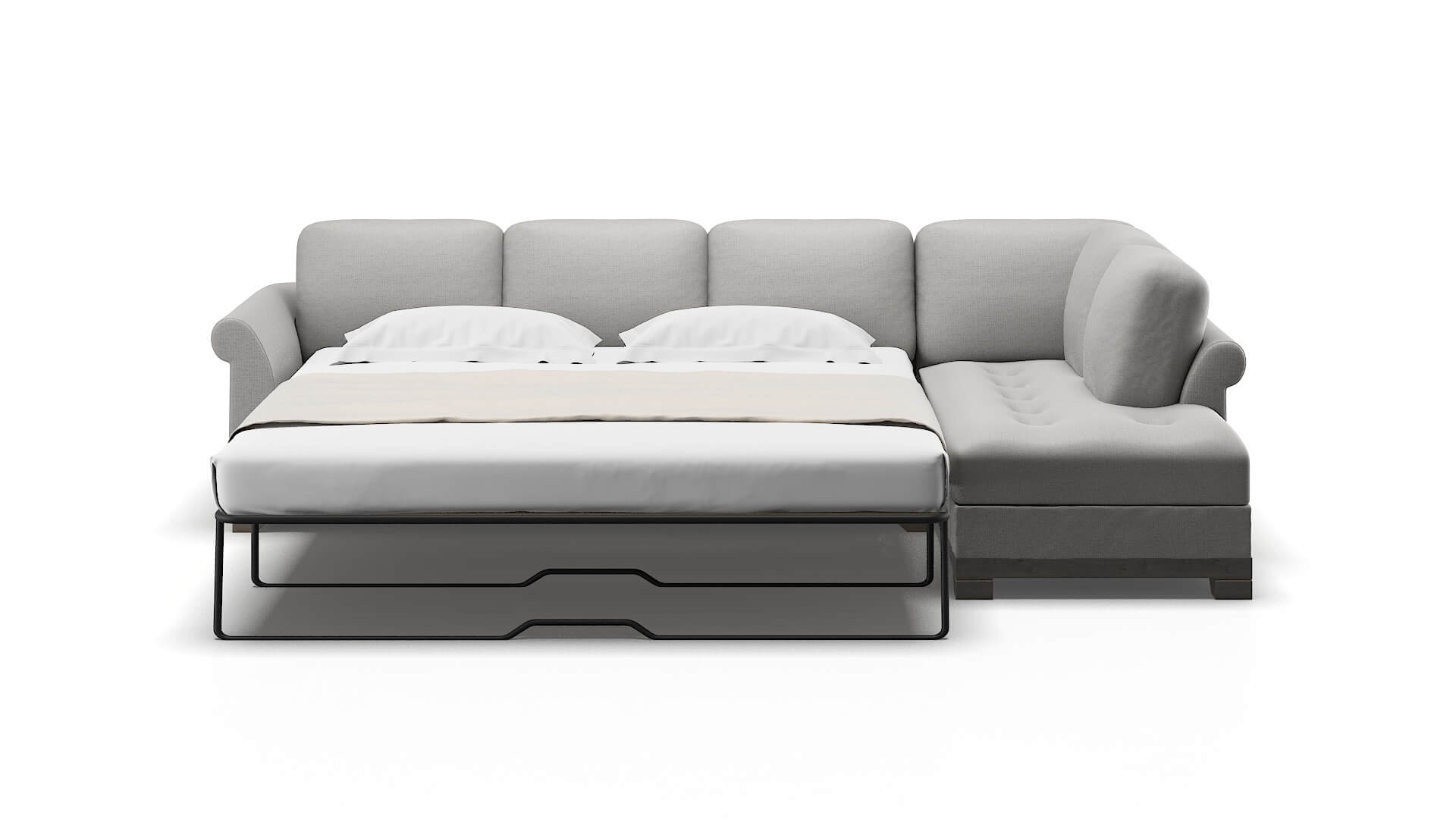 Denver Parker Silver Panel Sleeper Espresso legs 1