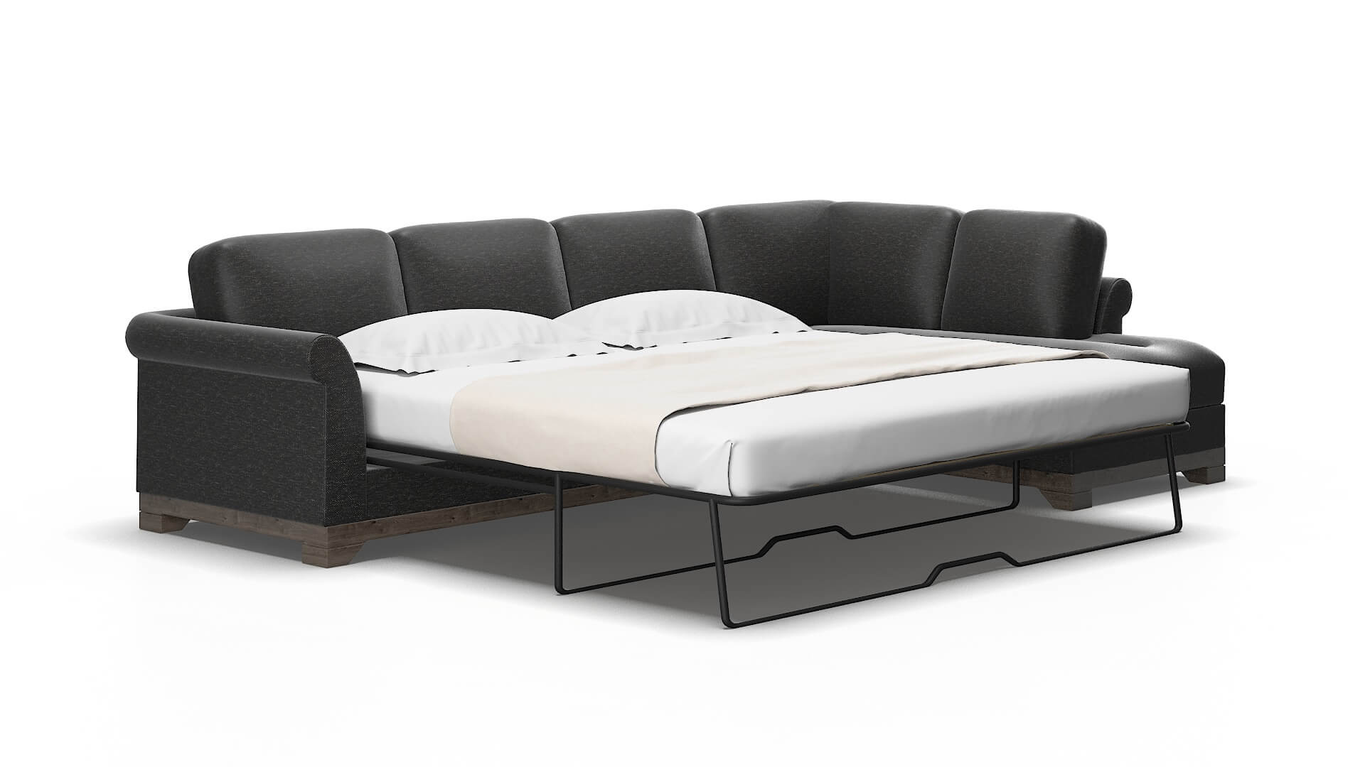 Denver Phoenix Charcoal Panel Sleeper espresso legs 2