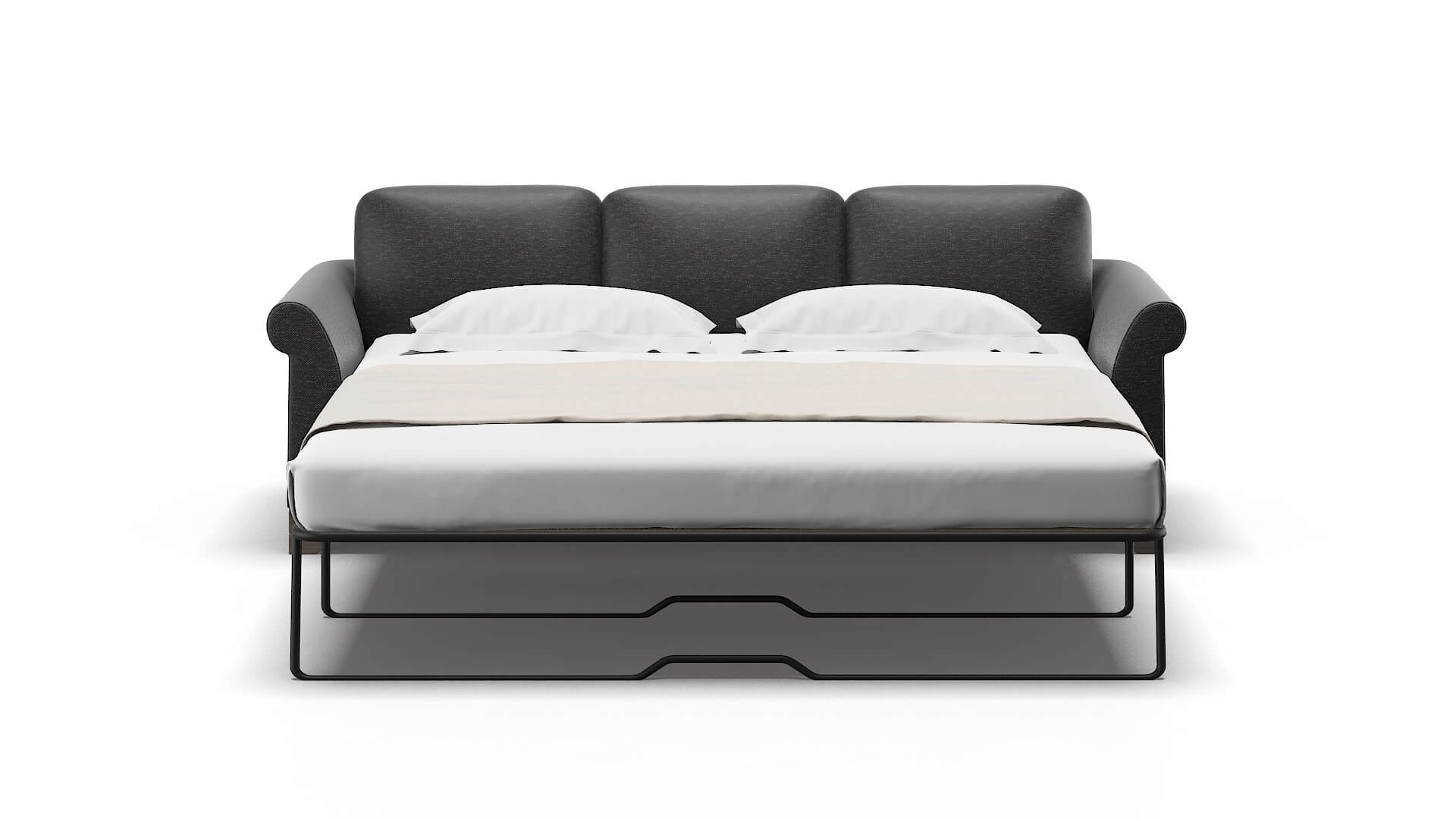 Denver Phoenix Charcoal Sofa Sleeper Espresso legs 1