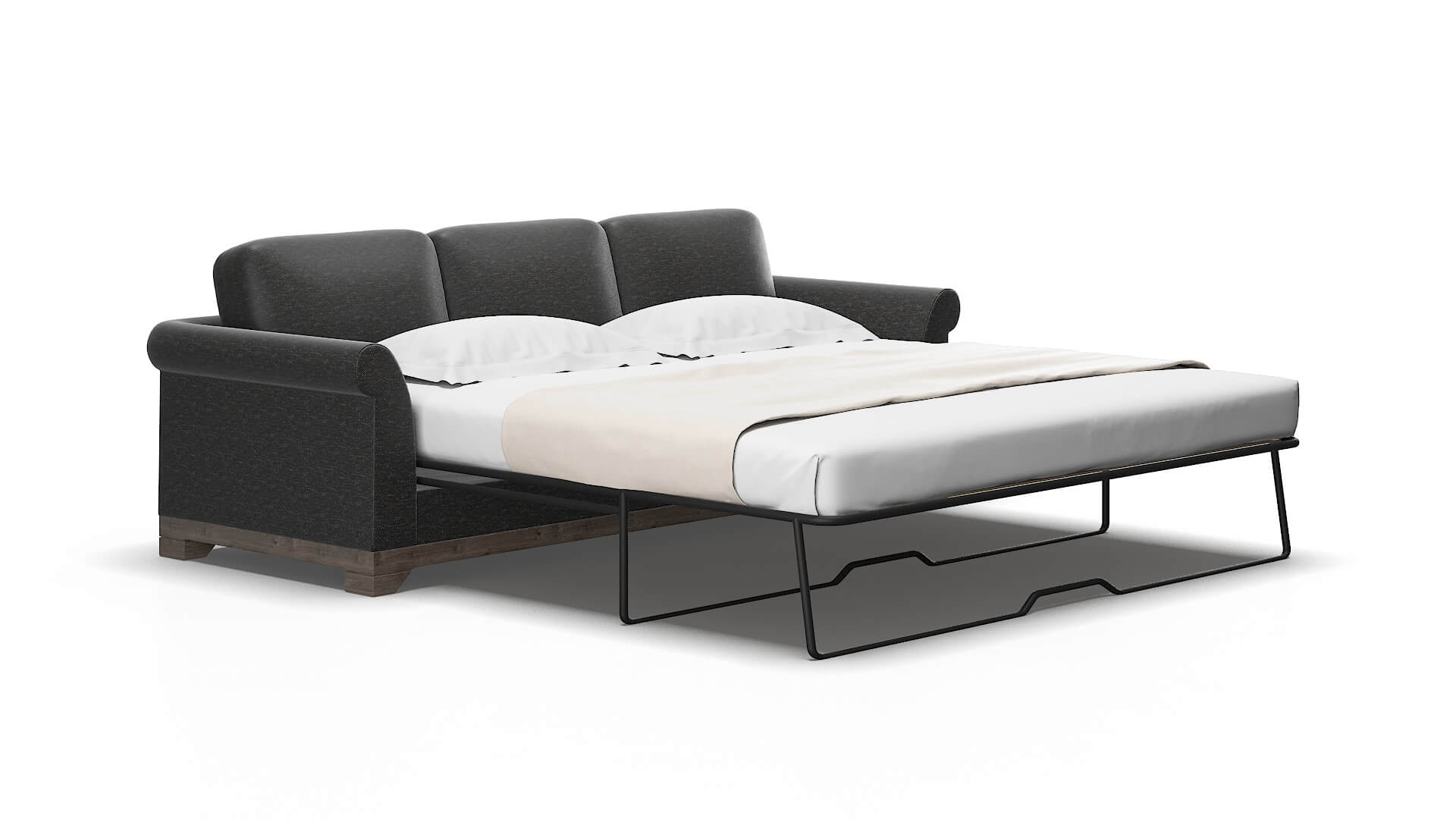 Denver Phoenix Charcoal Sofa Sleeper espresso legs 2