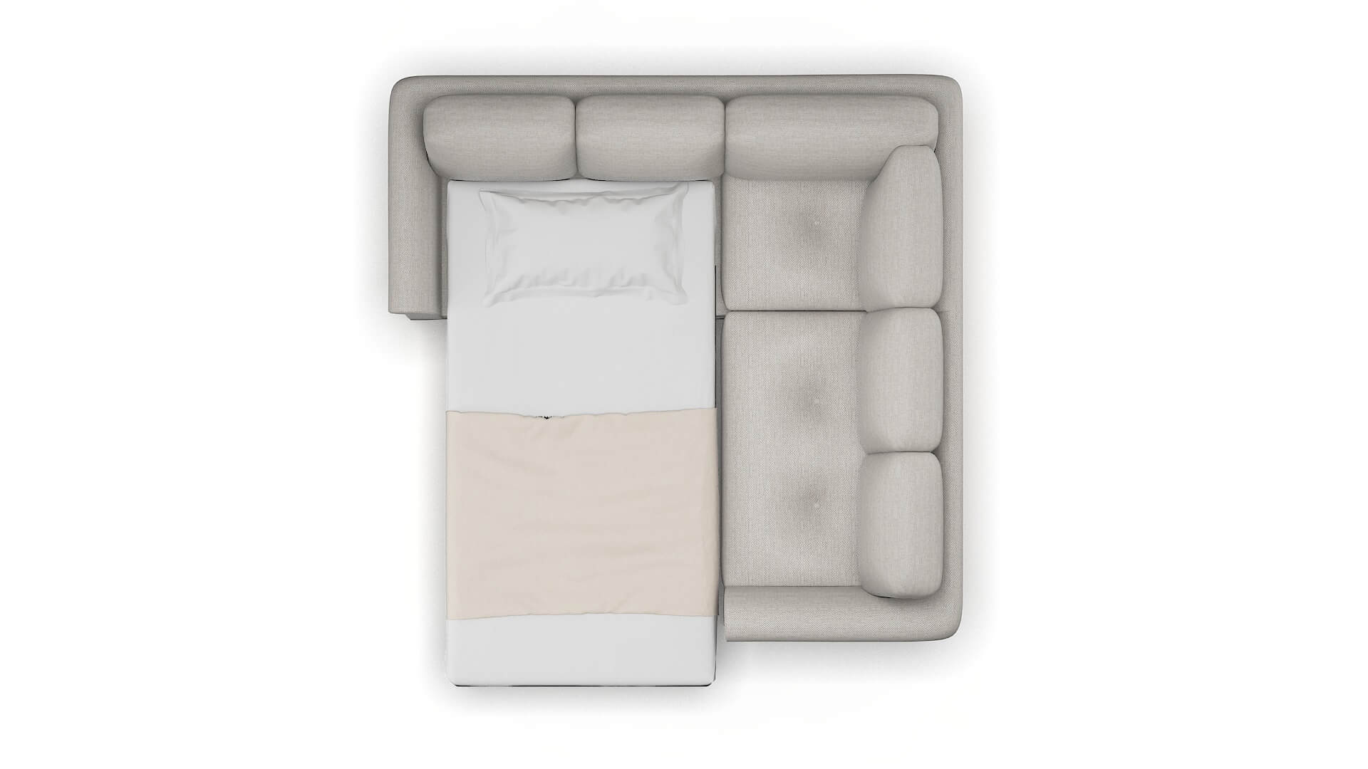 Denver Phoenix Sterling Sectional Sleeper Espresso legs 3