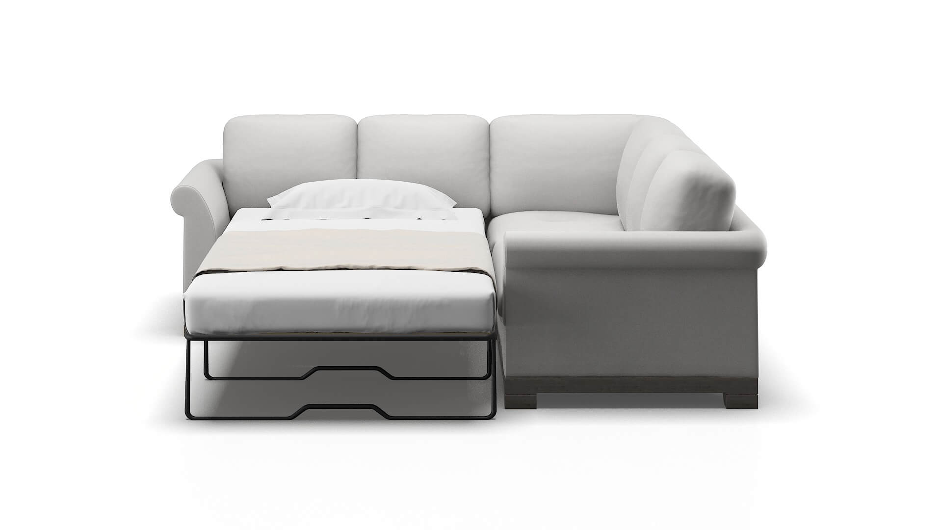 Denver Prisma Steam Sectional Sleeper Espresso legs 1