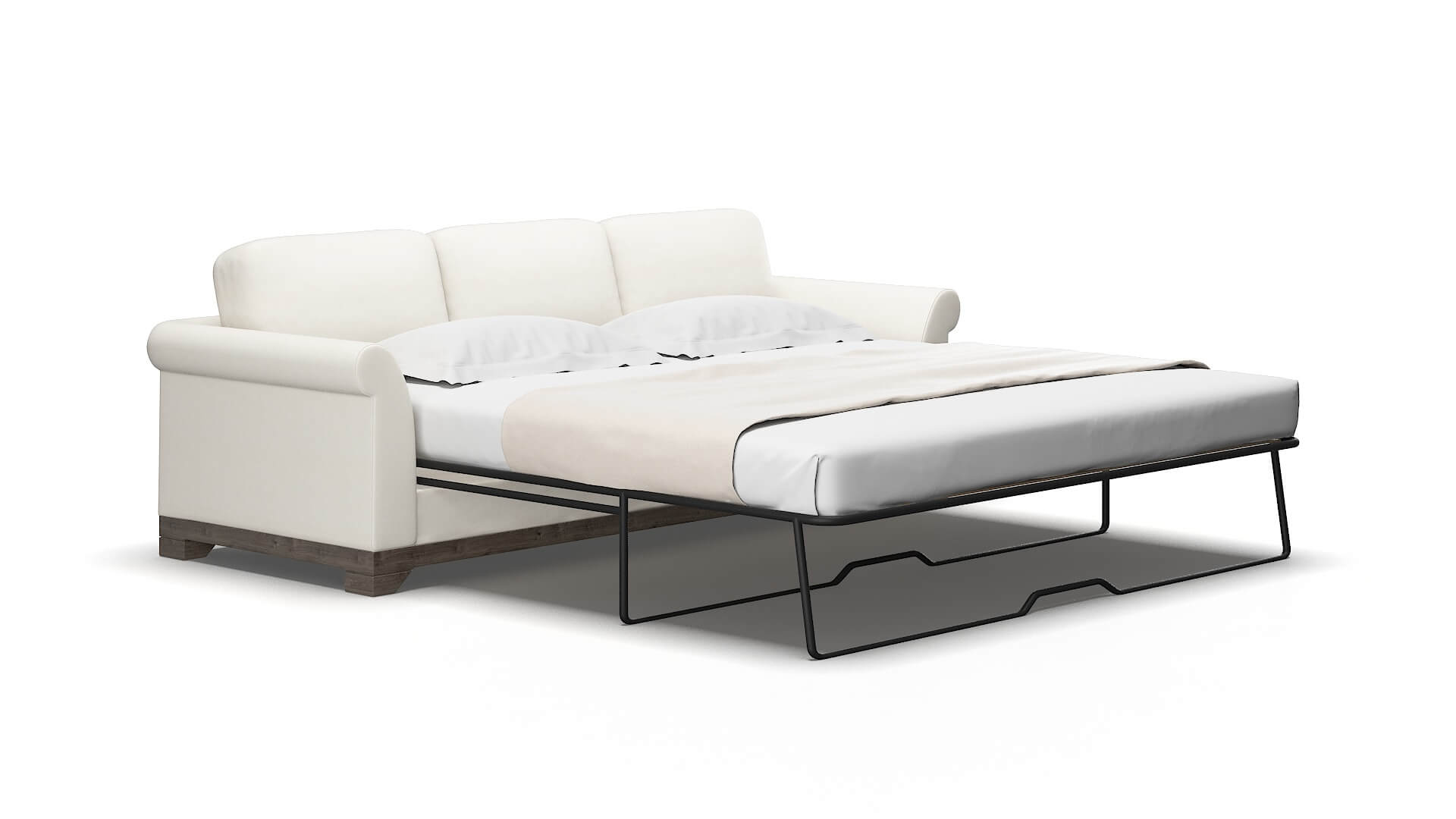 Denver R_prize Cream Sofa Sleeper Espresso legs 2