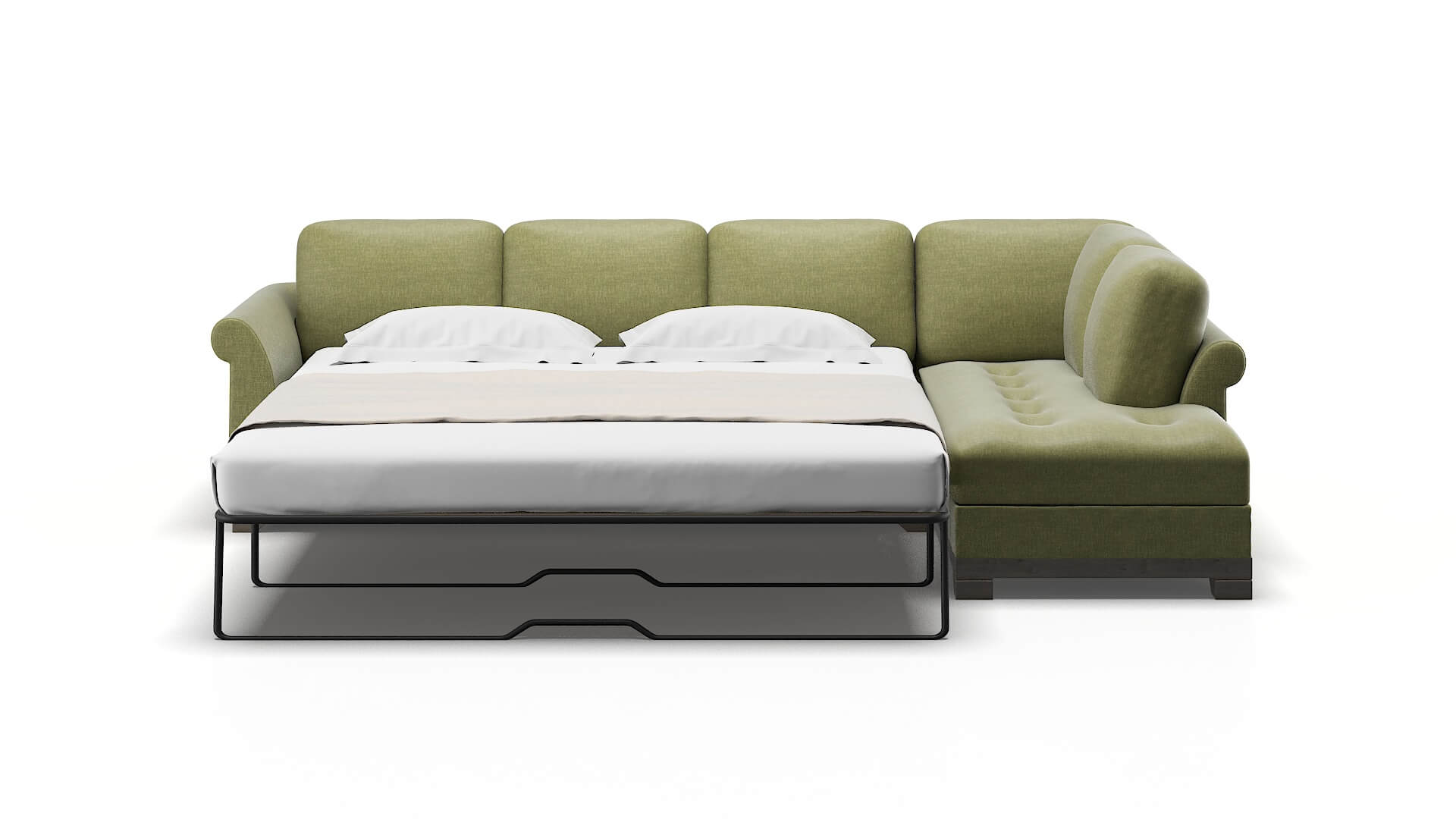 Denver Rocket Evergreen Panel Sleeper Espresso legs 3