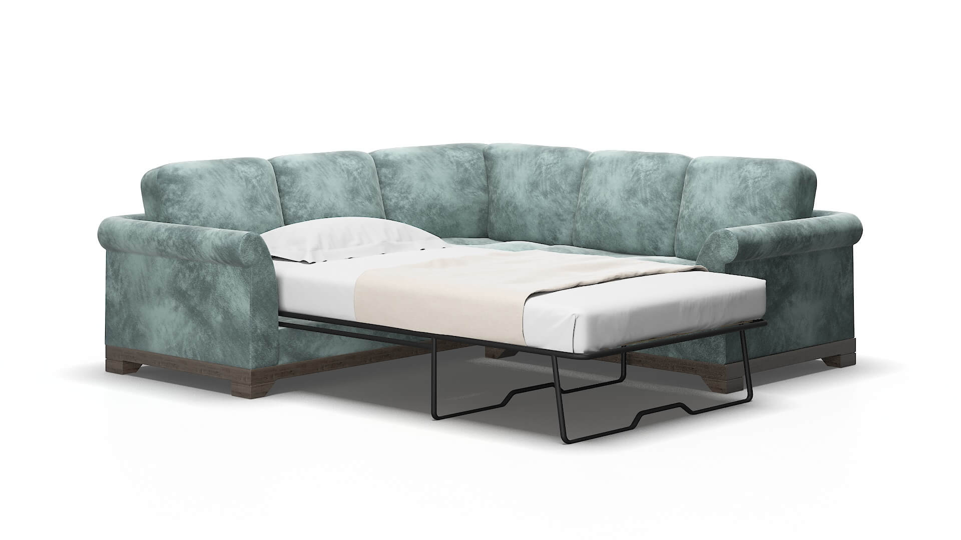 Denver Royale cloud Sectional sleeper Espresso Legs  2