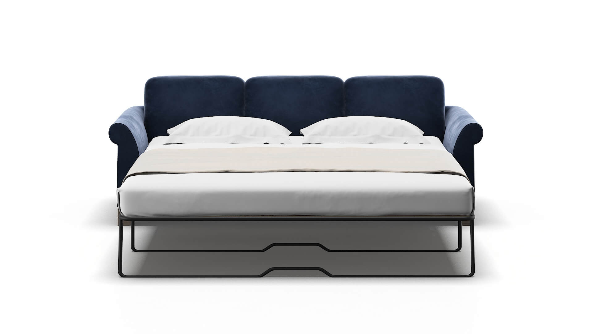 Denver Royale Cobalt Sofa Sleeper Espresso legs 1