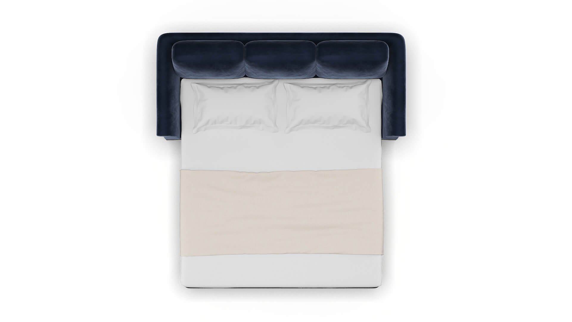 Denver Royale Cobalt Sofa Sleeper Espresso legs 3