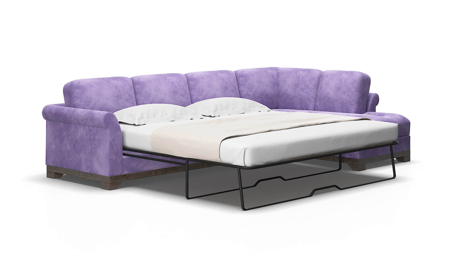 Denver Royale lavender Panel sleeper Espresso Legs  2