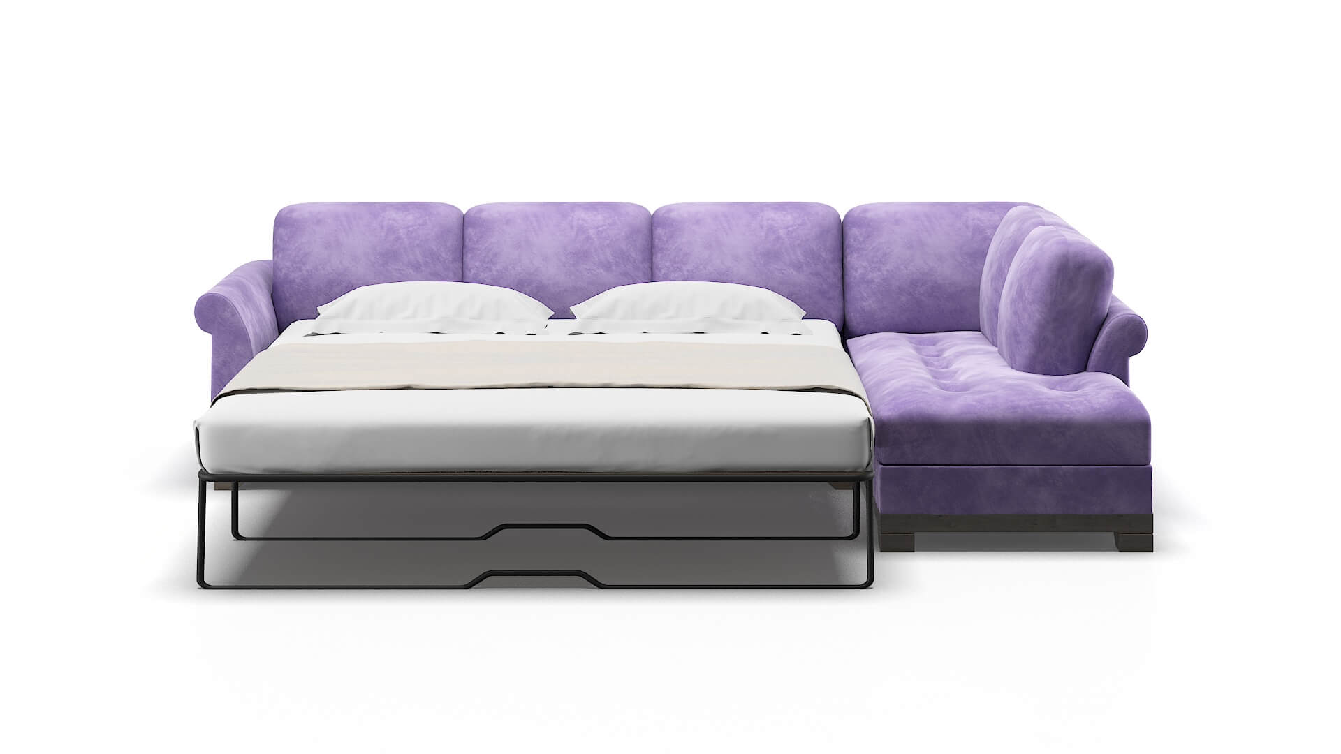 Denver Royale Lavender Panel Sleeper Espresso legs 3