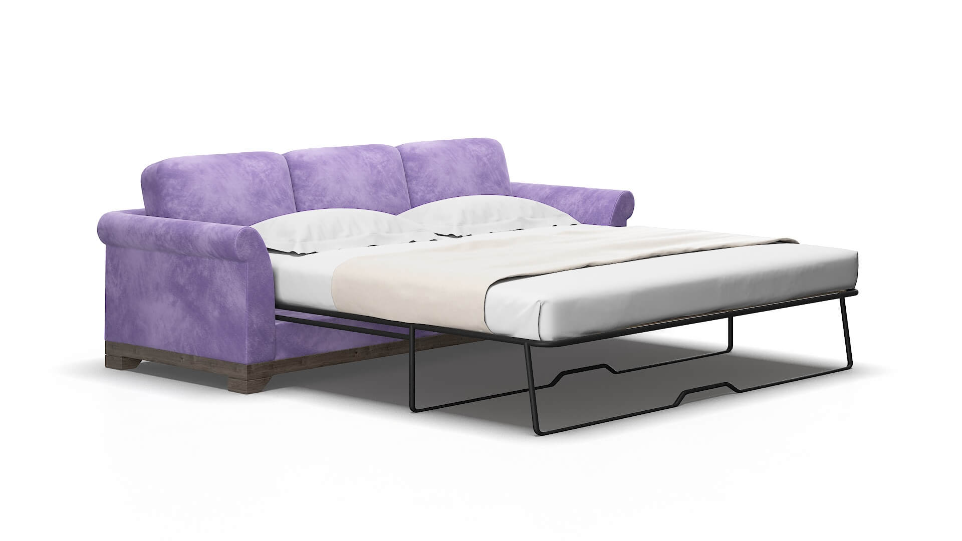 Denver Royale lavender Sofa sleeper Espresso Legs  2