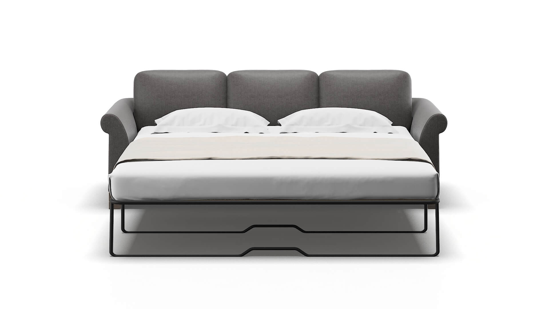 Denver Sasha Grey Sofa Sleeper Espresso legs 1