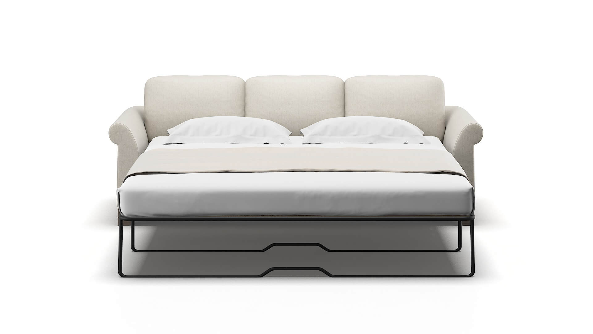 Denver Sasha Linen Sofa Sleeper Espresso legs 1