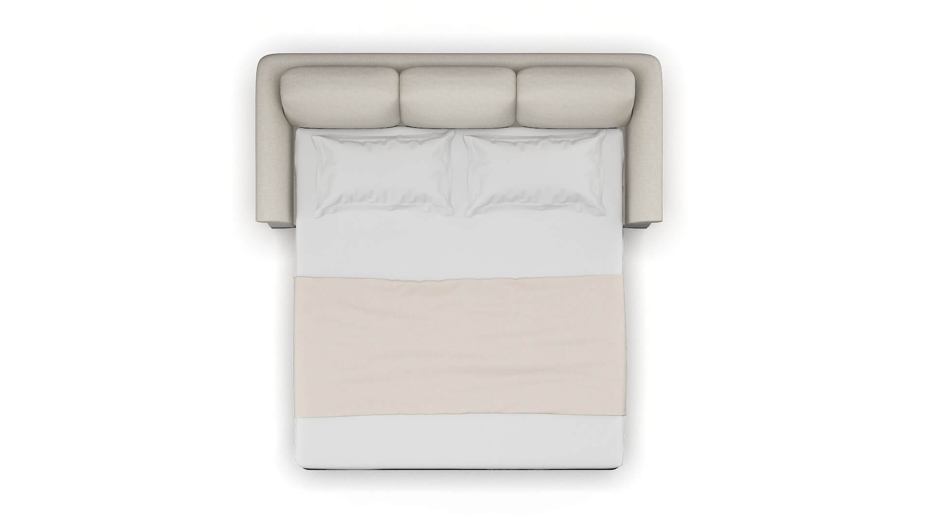Denver Sasha Linen Sofa Sleeper Espresso legs 3