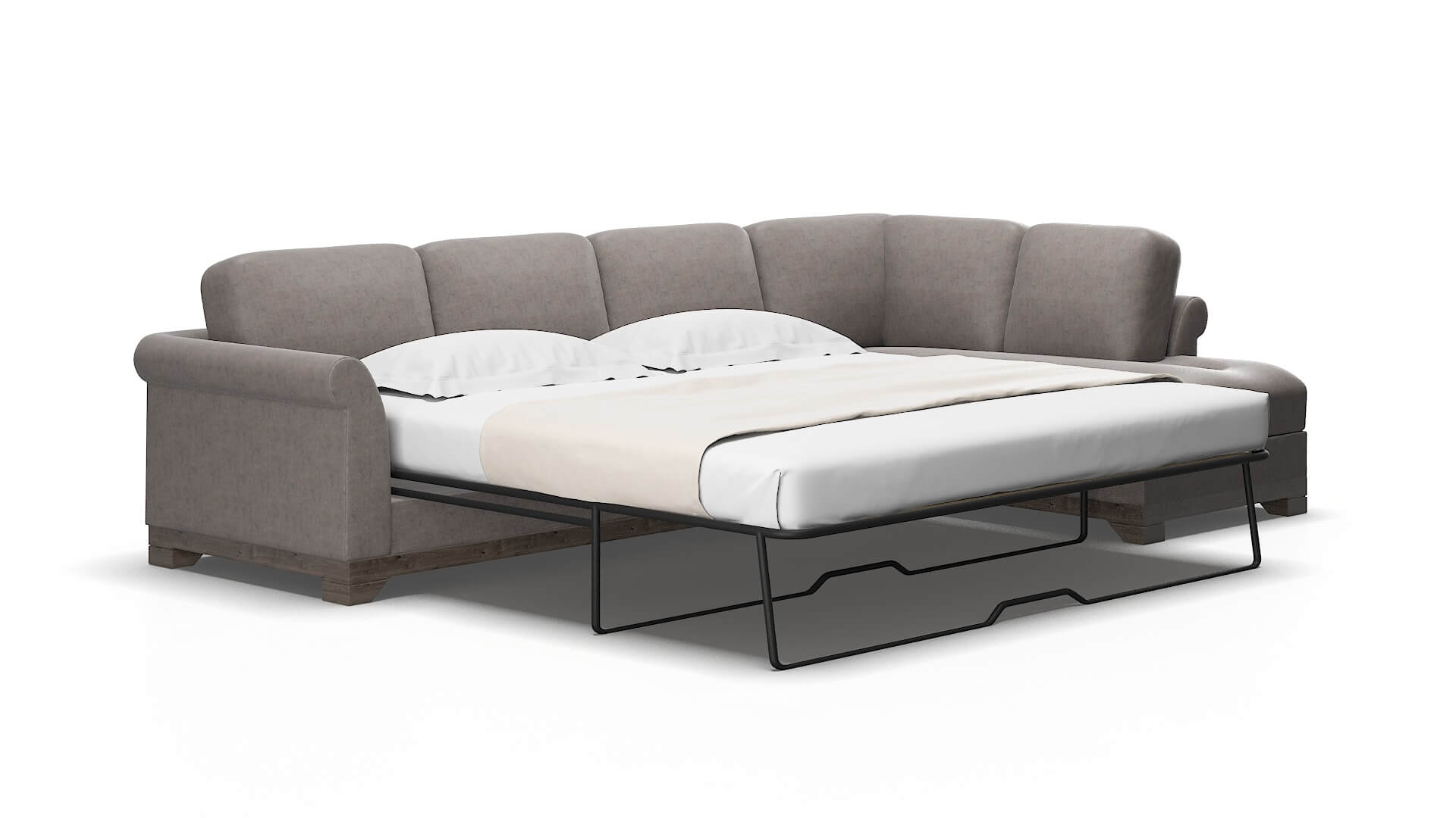 Denver Suave Slate Panel Sleeper espresso legs 2