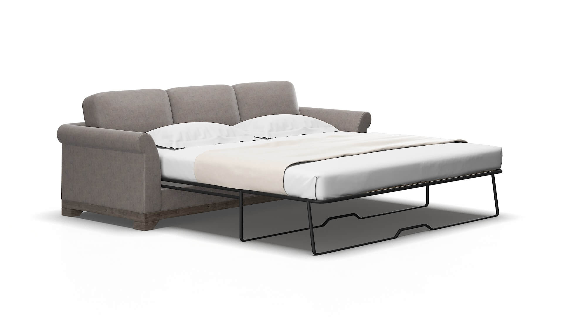 Denver Suave Slate Sofa Sleeper Espresso legs 2