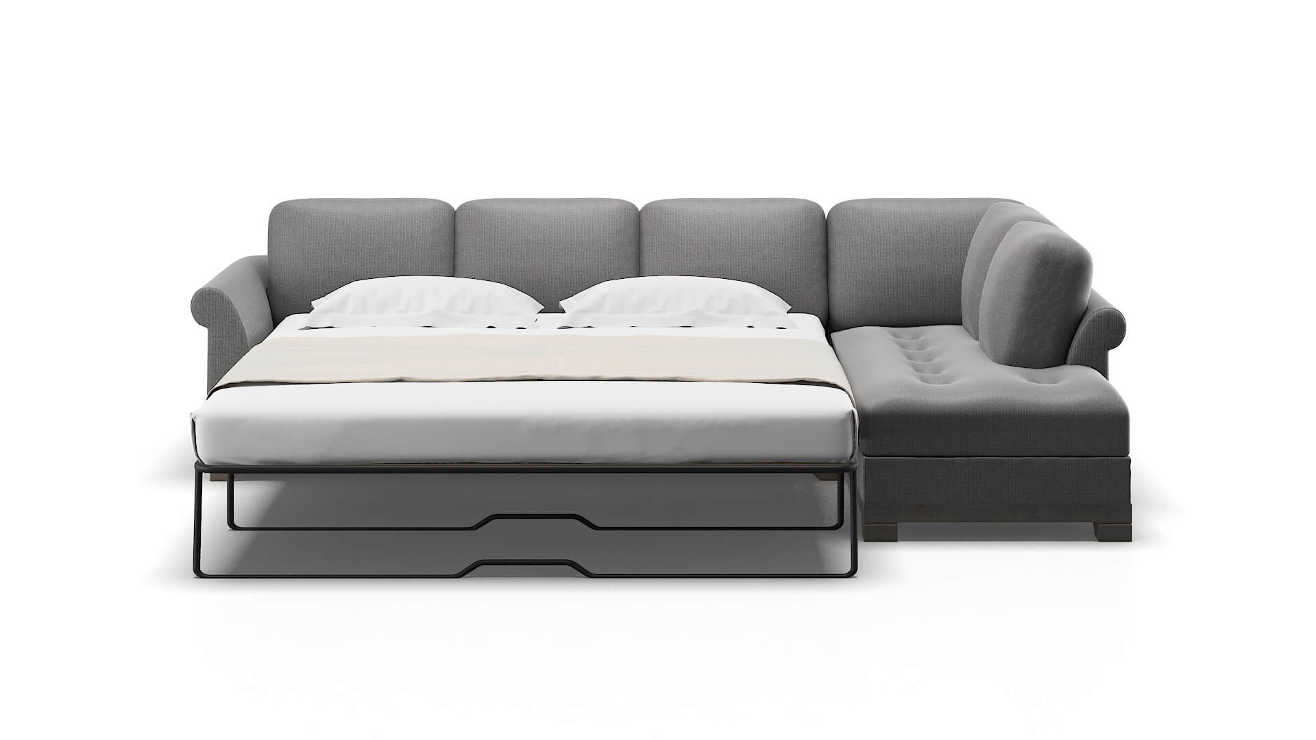 Denver Terrain Oatmeal Panel Sleeper Espresso legs 3