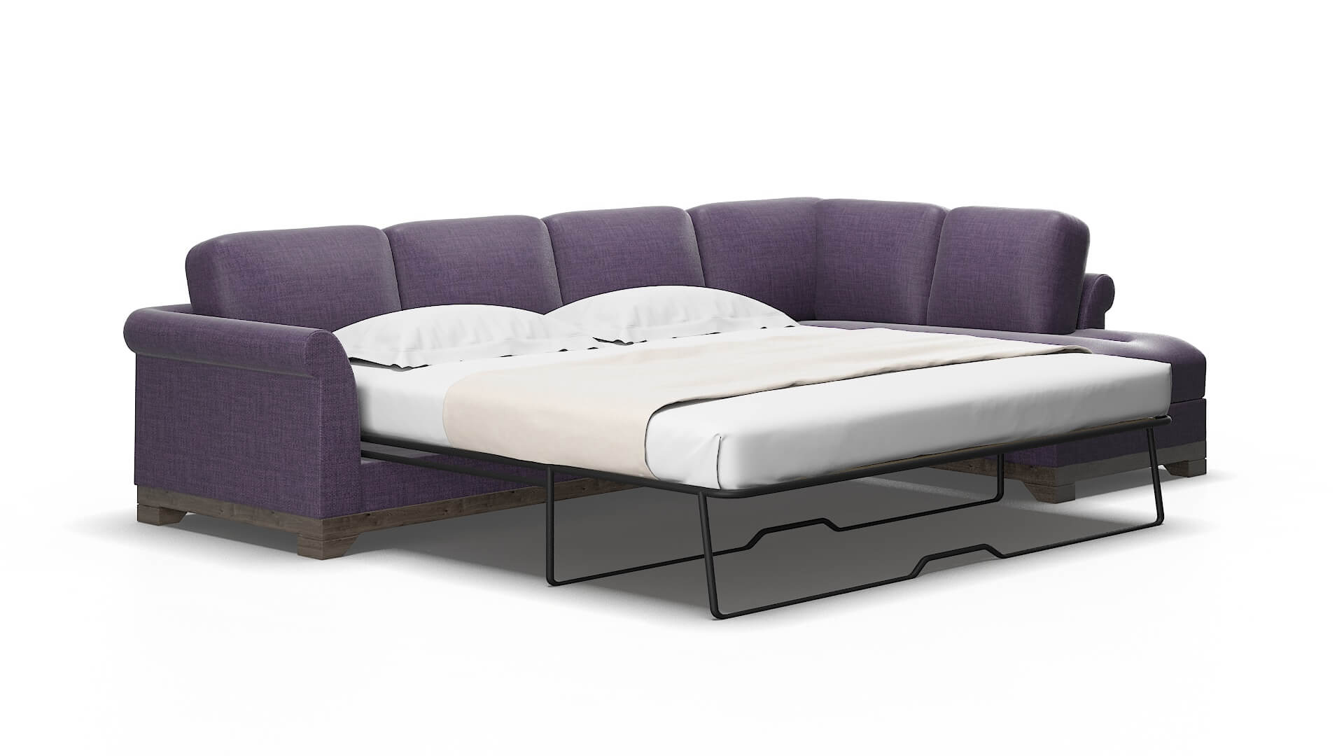 Denver Tess Blackberry Panel Sleeper Espresso legs 2