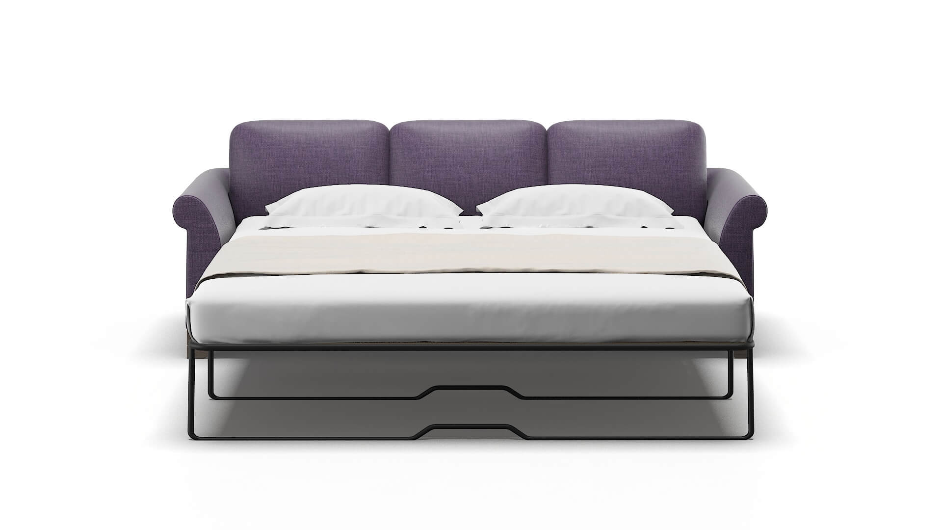 Denver Tess Blackberry Sofa Sleeper Espresso legs 1