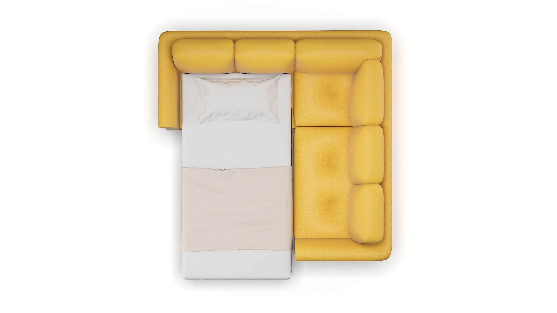 Denver Tess Turmeric Sectional Sleeper Espresso legs 3