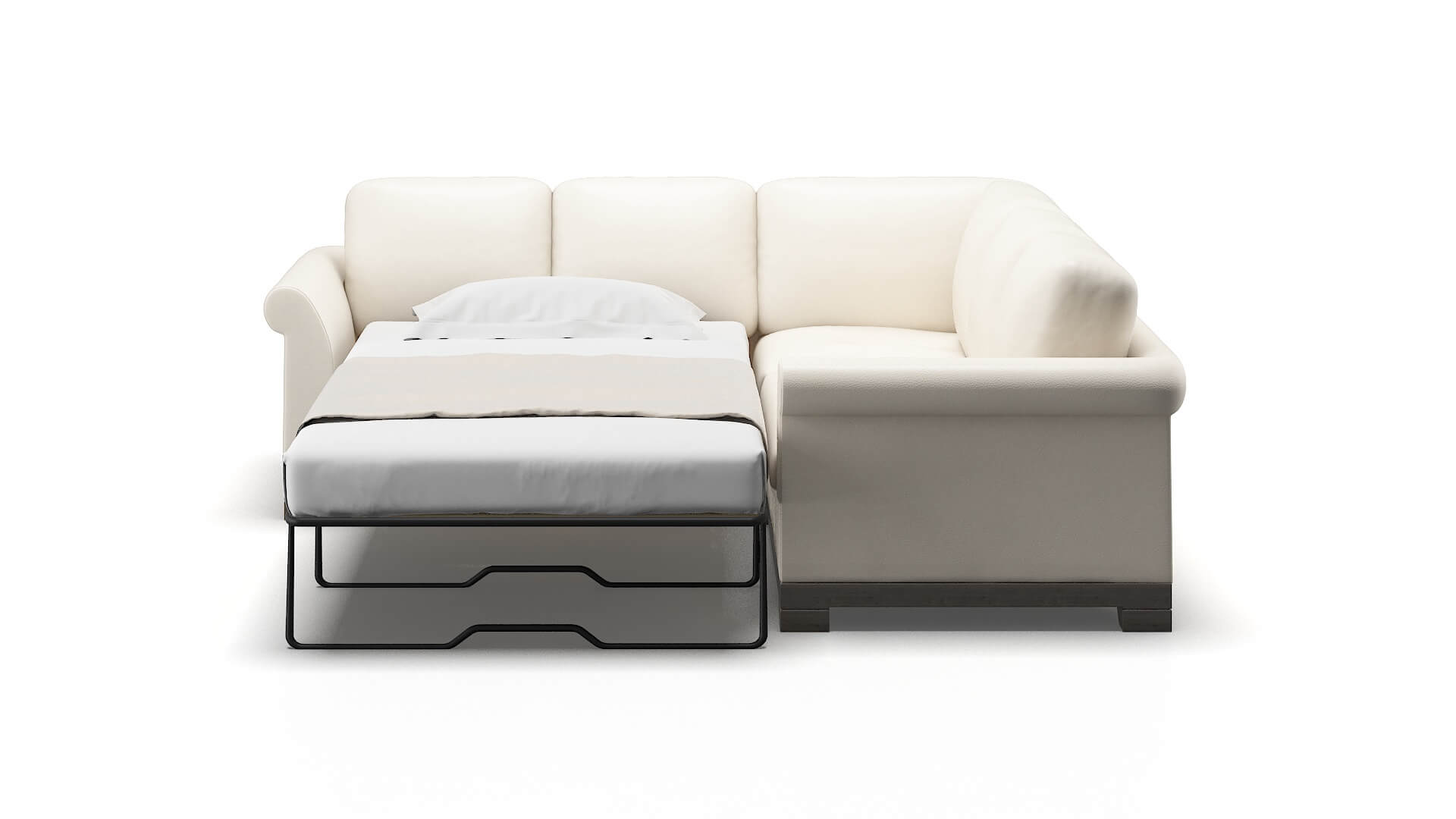 Denver Urban_d Snow Sectional Sleeper Espresso legs 1