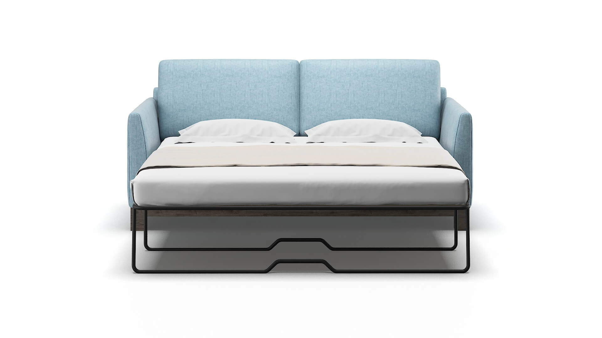 Dover Atlas Turquoise Sofa Sleeper Espresso legs 1