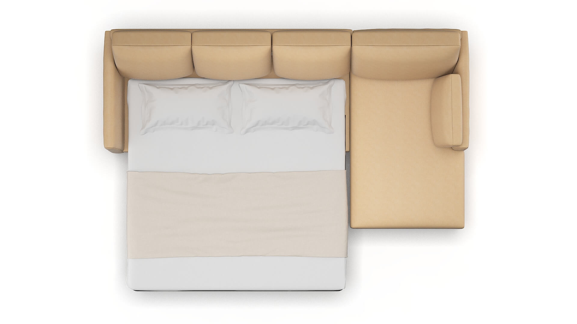 Dover Bella Coffee Panel Sleeper Espresso legs 3