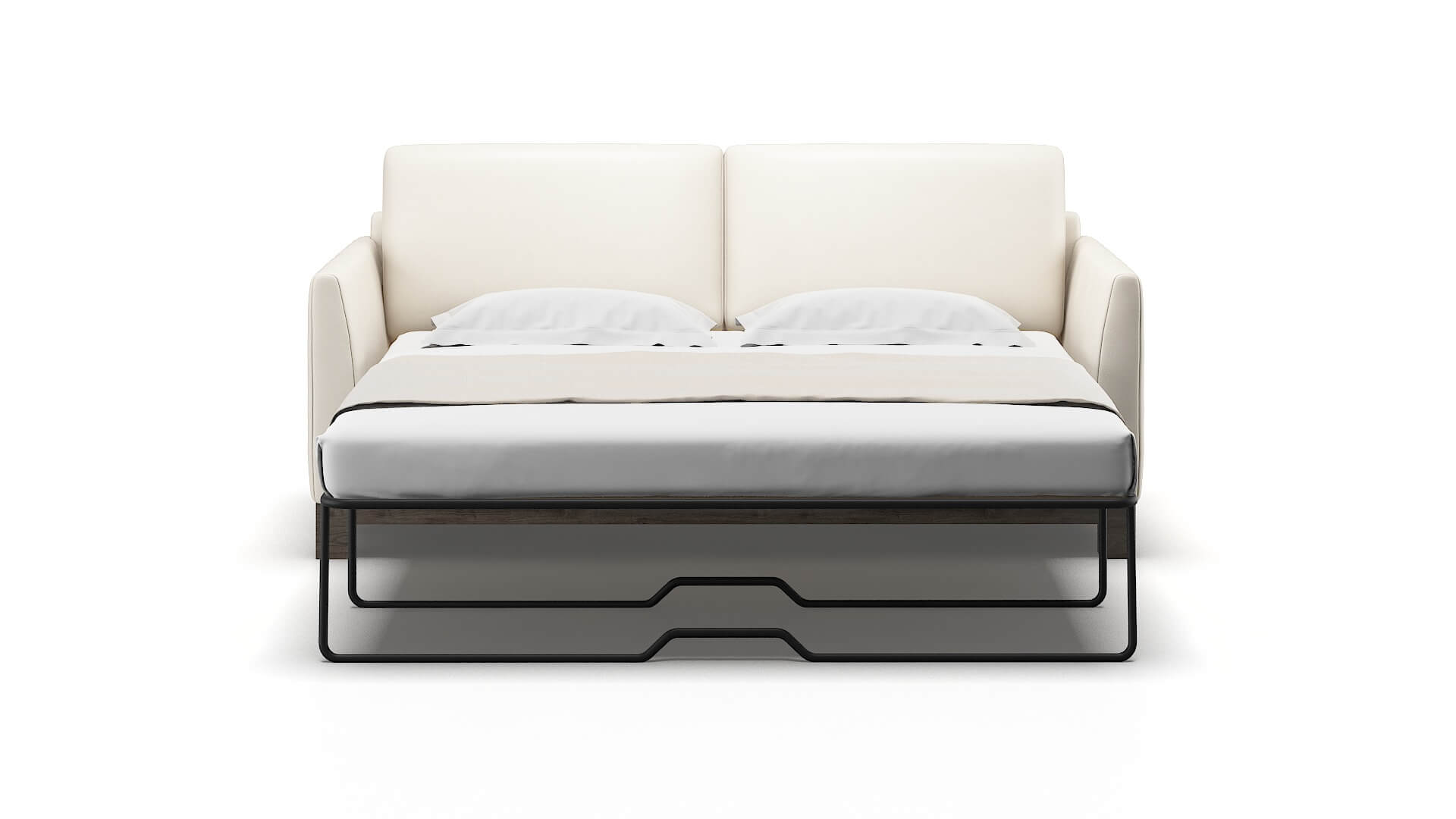 Dover Blanche Milky Sofa Sleeper Espresso legs 1