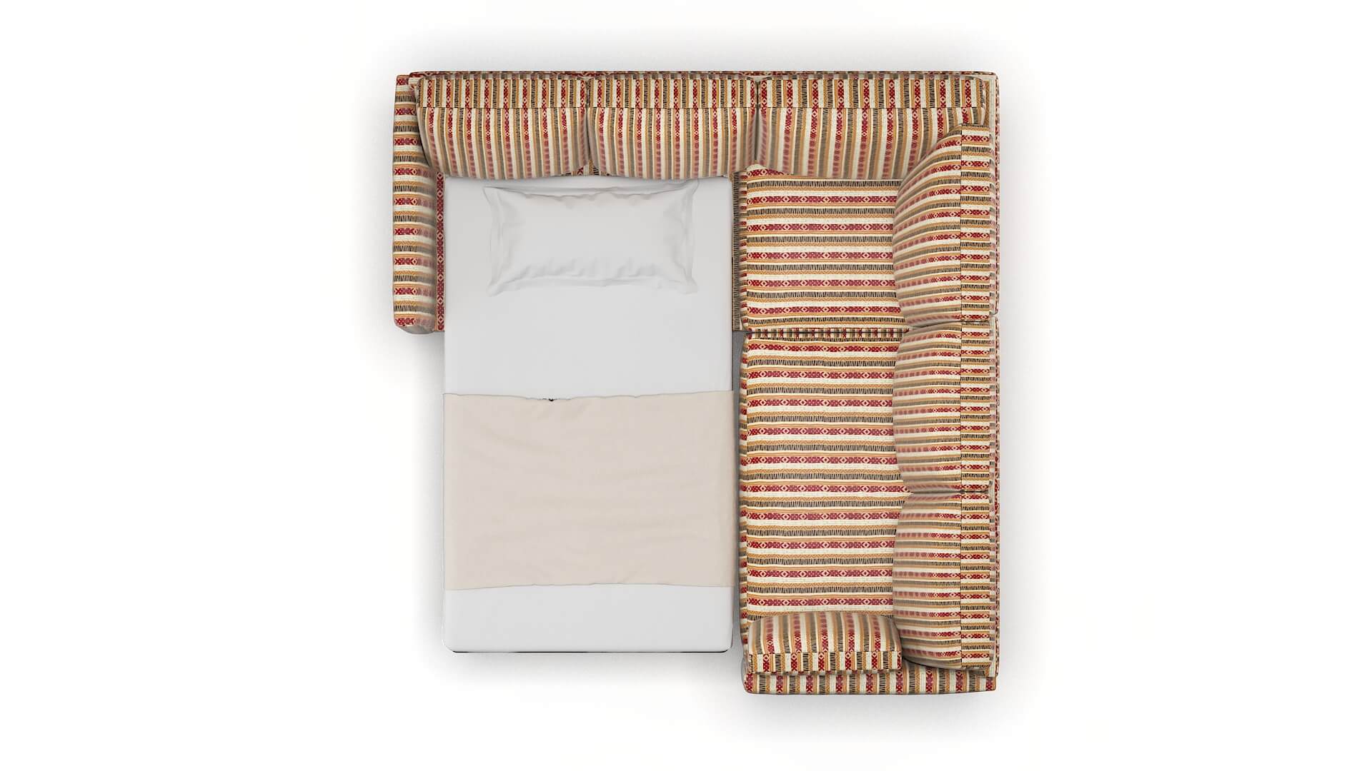 Dover Bodhi Tango Sectional Sleeper Espresso legs 3