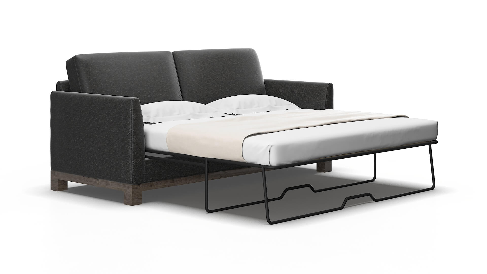 Dover Chance denim Sofa sleeper Espresso Legs  2