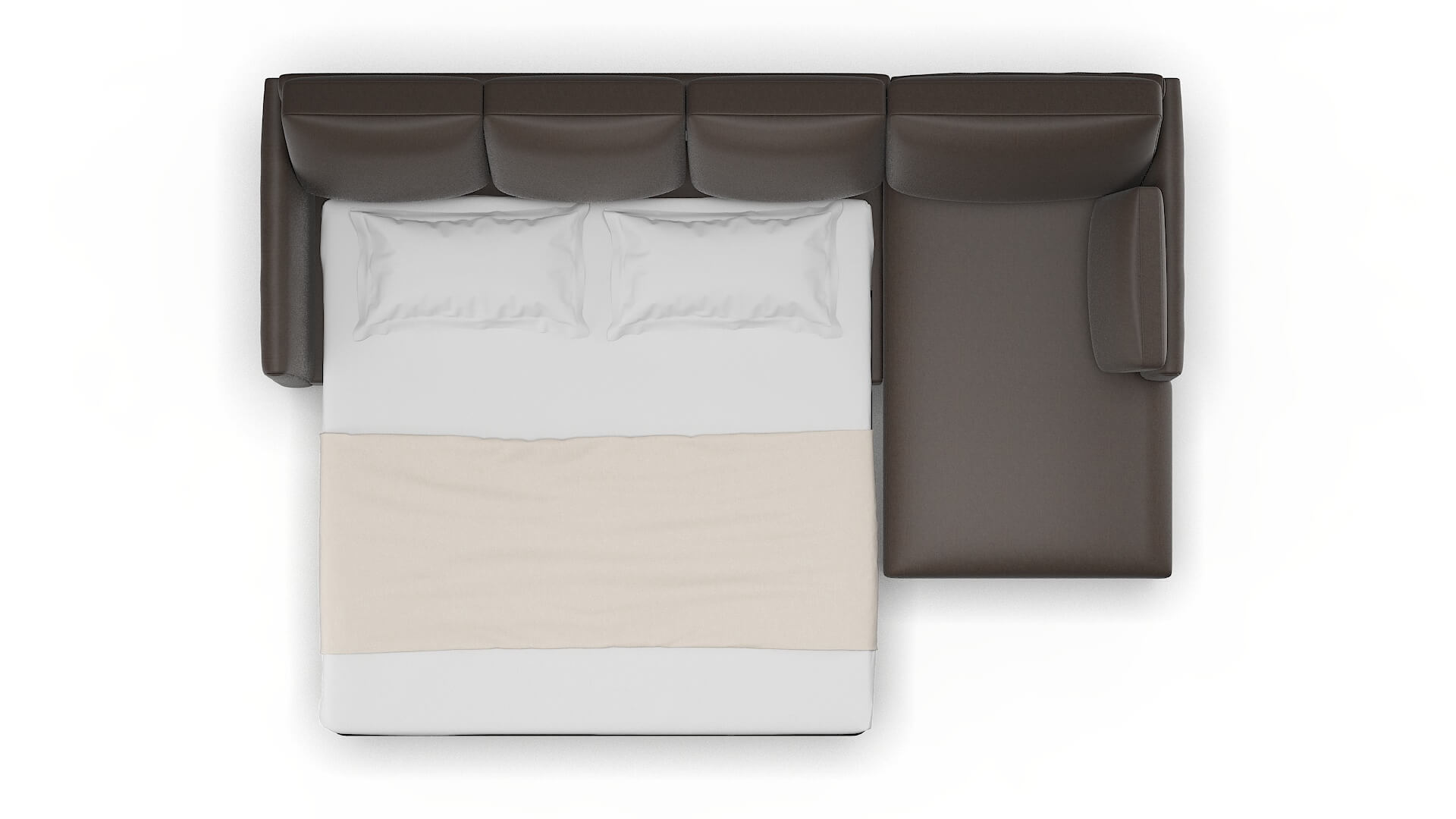 Dover Cosmo Chocolate Panel Sleeper Espresso legs 3