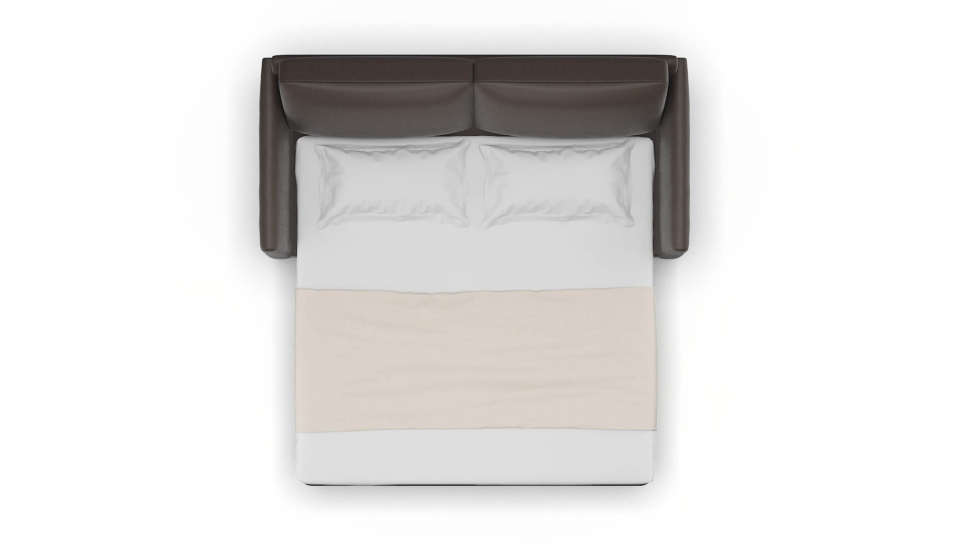 Dover Cosmo Chocolate Sofa Sleeper Espresso legs 3