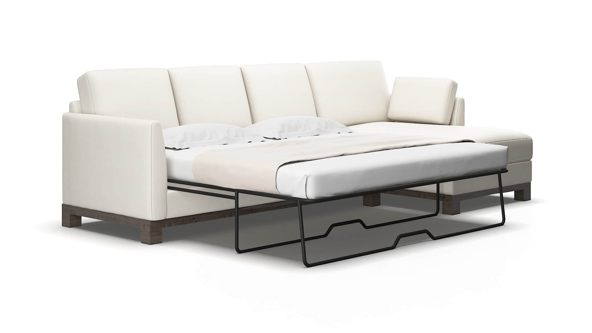 Dover Cosmo ivory Panel sleeper Espresso Legs  2