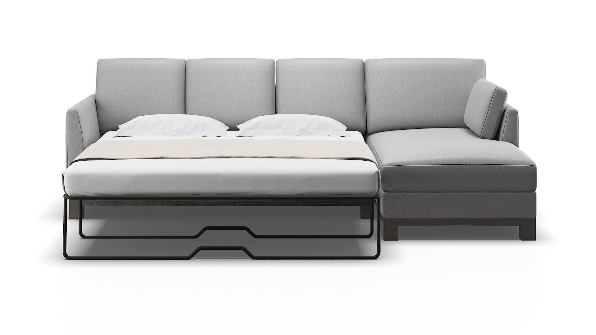 Dover Cosmo Steel Panel Sleeper Espresso legs 1