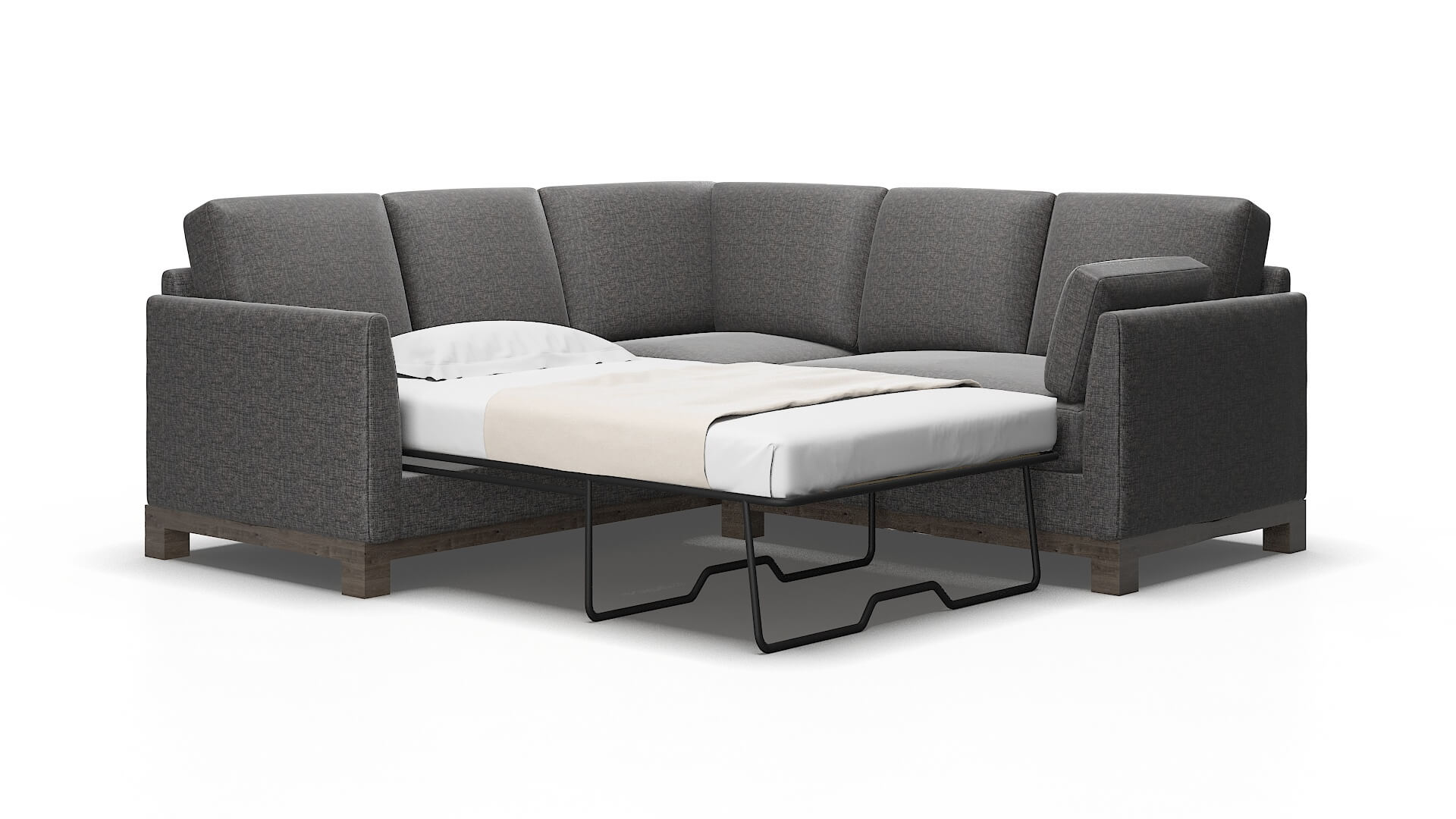 Dover Curious pacific Sectional sleeper Espresso Legs  2