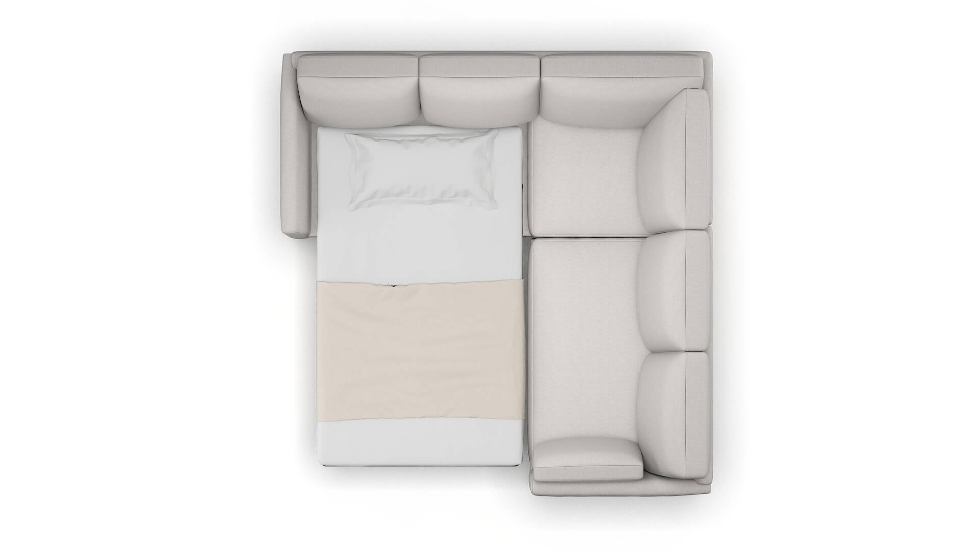 Dover Curious Spa Sectional Sleeper Espresso legs 3