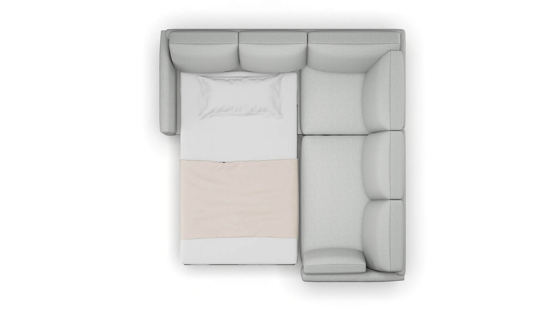 Dover Dawson Platinum Sectional Sleeper Espresso legs 3