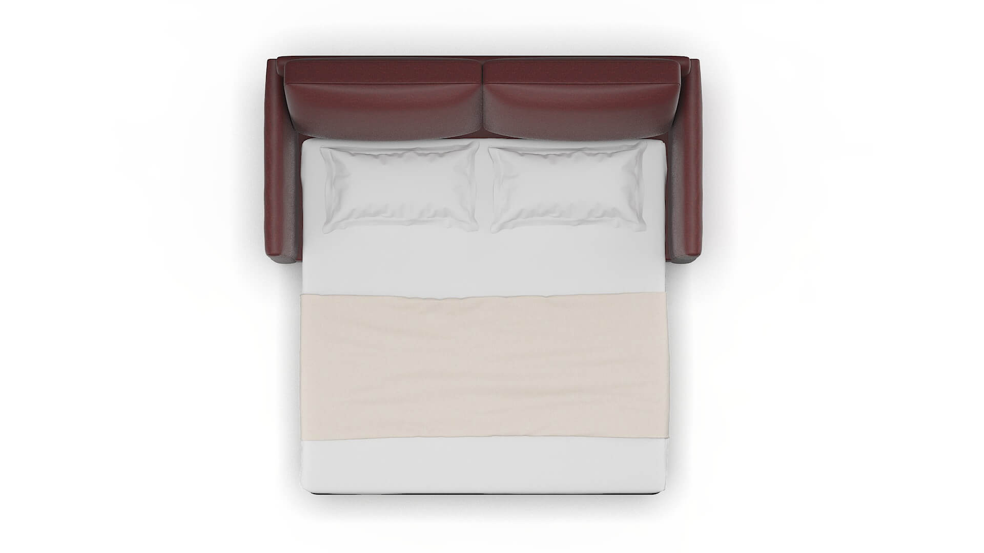 Dover Derby Berry Sofa Sleeper Espresso legs 3