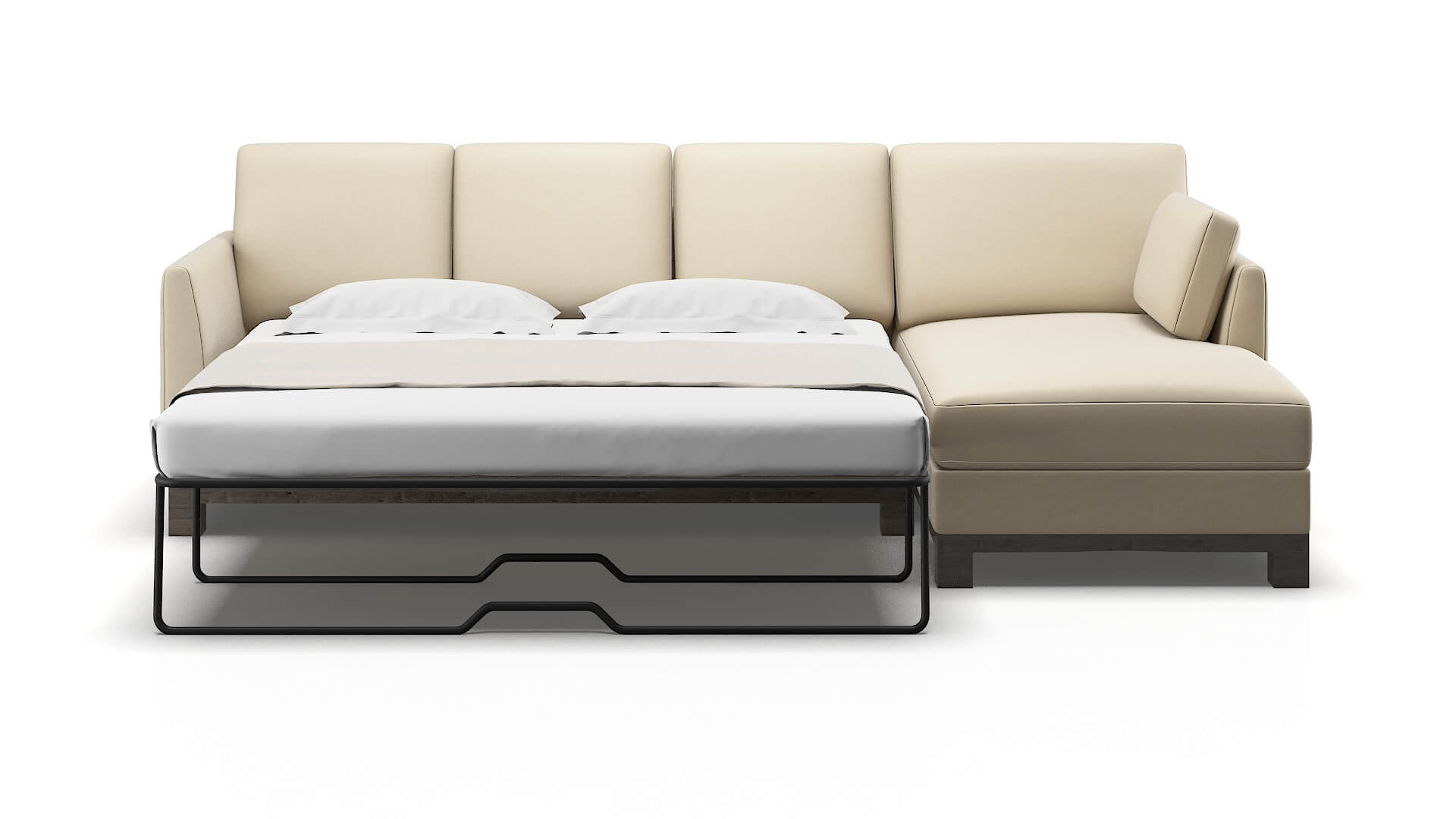 Dover Dream_d Almond Panel Sleeper Espresso legs 1