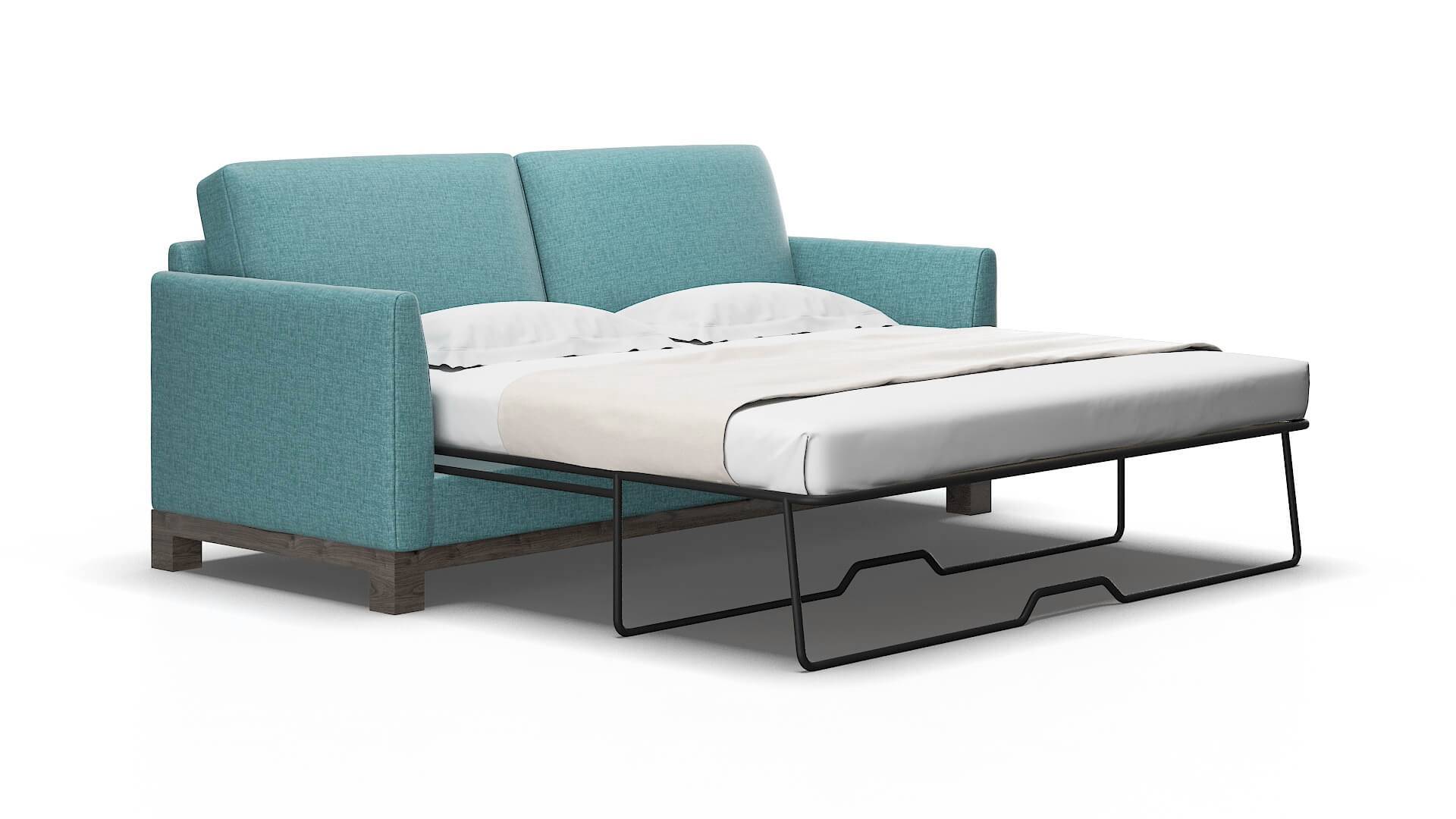 Dover Elliot Teal Sofa Sleeper espresso legs 2