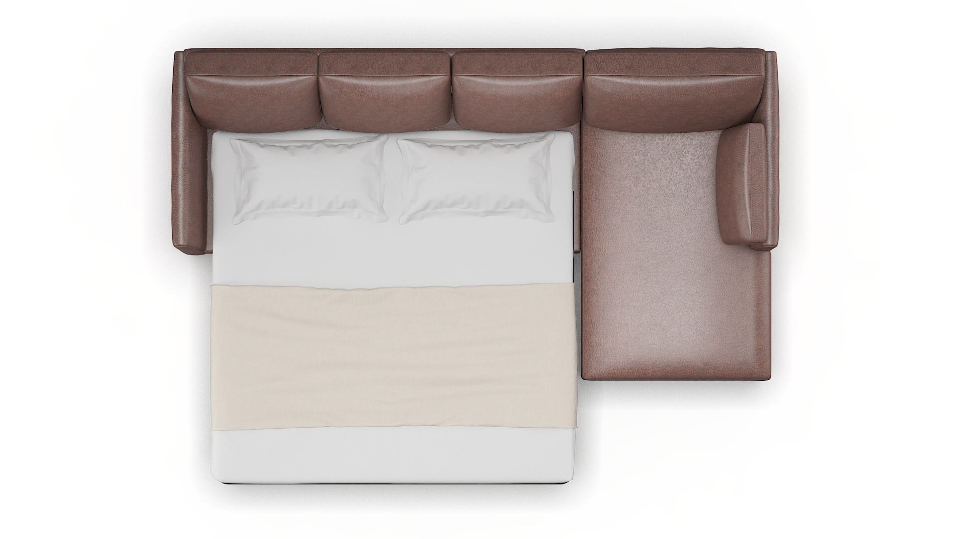 Dover Ford Brown Panel Sleeper Espresso legs 3