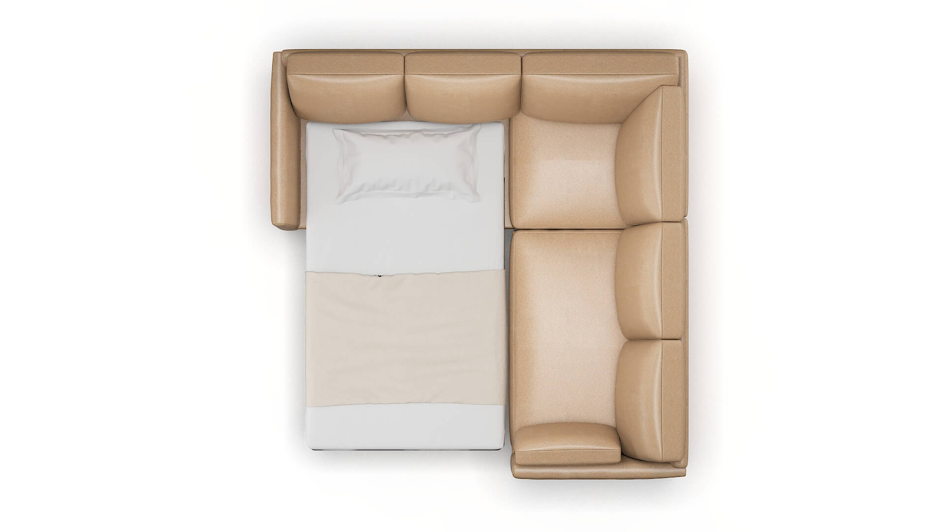 Dover Ford Dune Sectional Sleeper Espresso legs 3