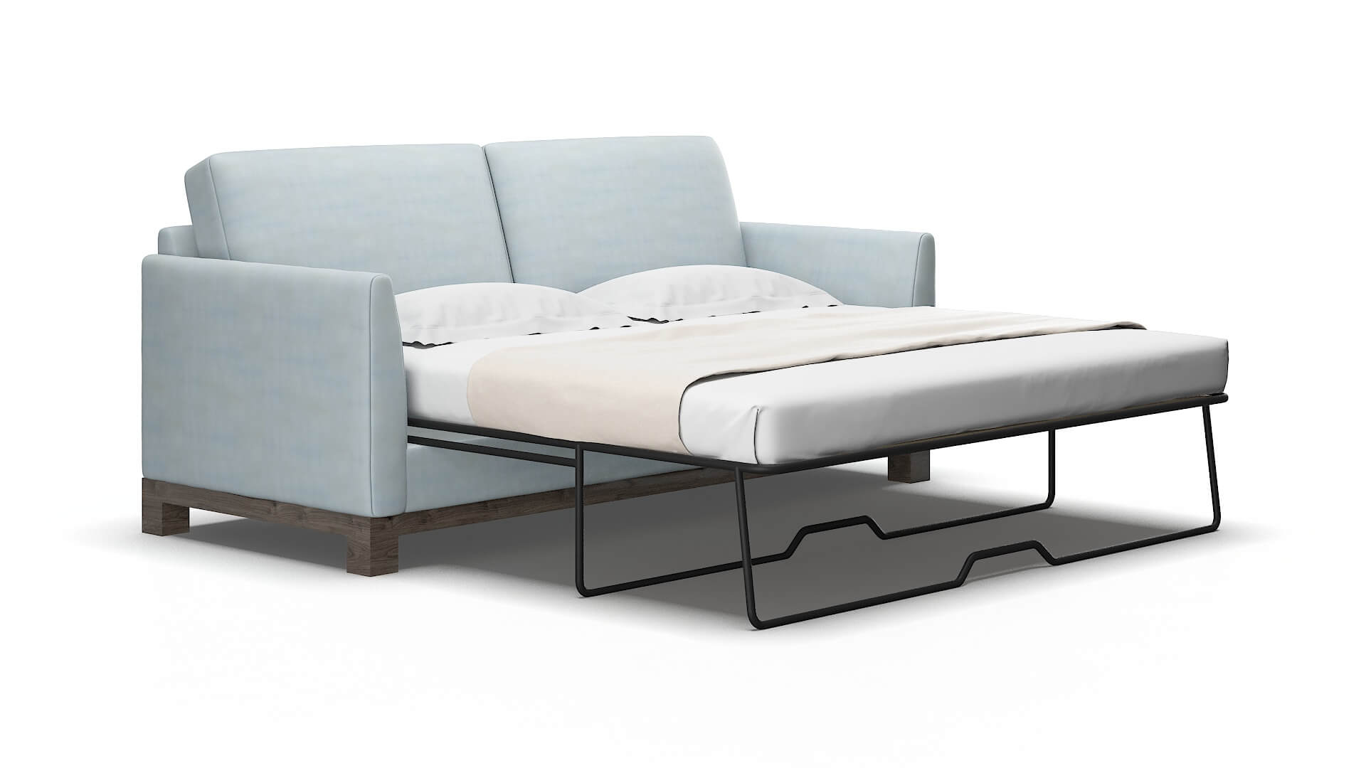 Dover Hathaway aqua Sofa sleeper Espresso Legs  2