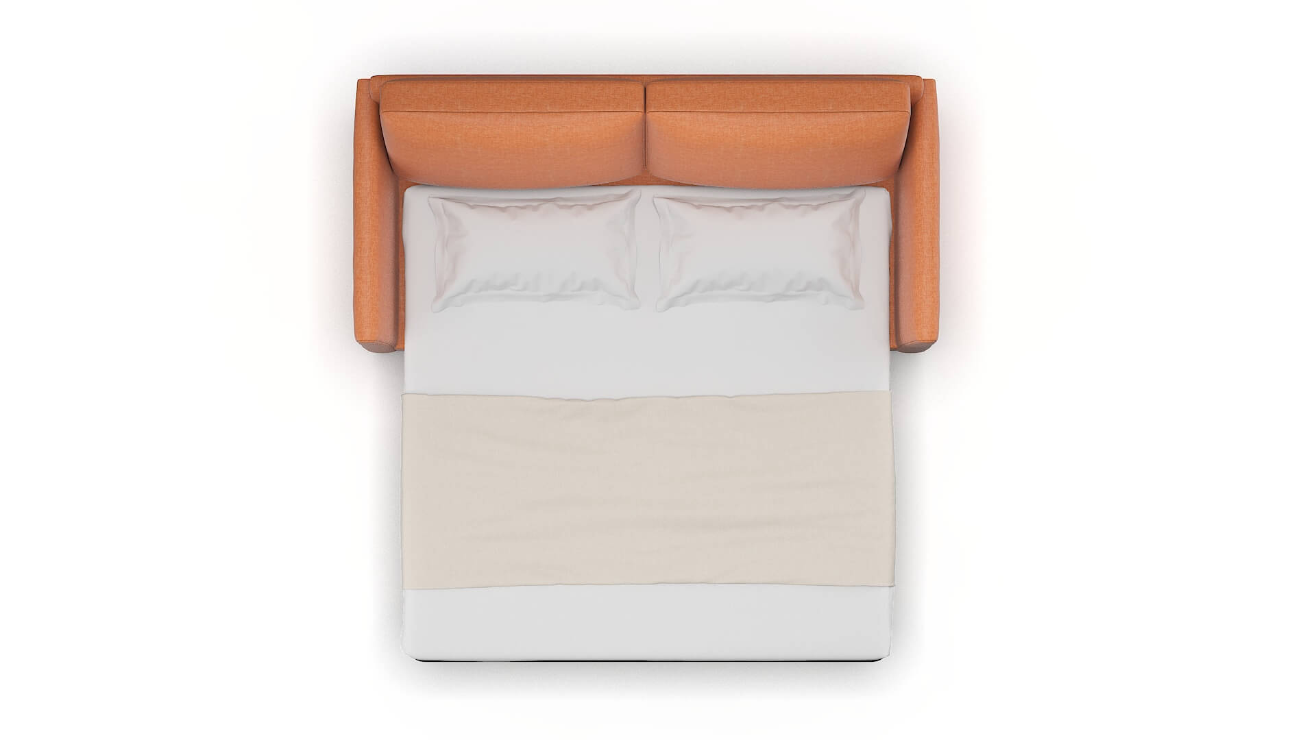 Dover Hepburn Appricot Sofa Sleeper Espresso legs 3