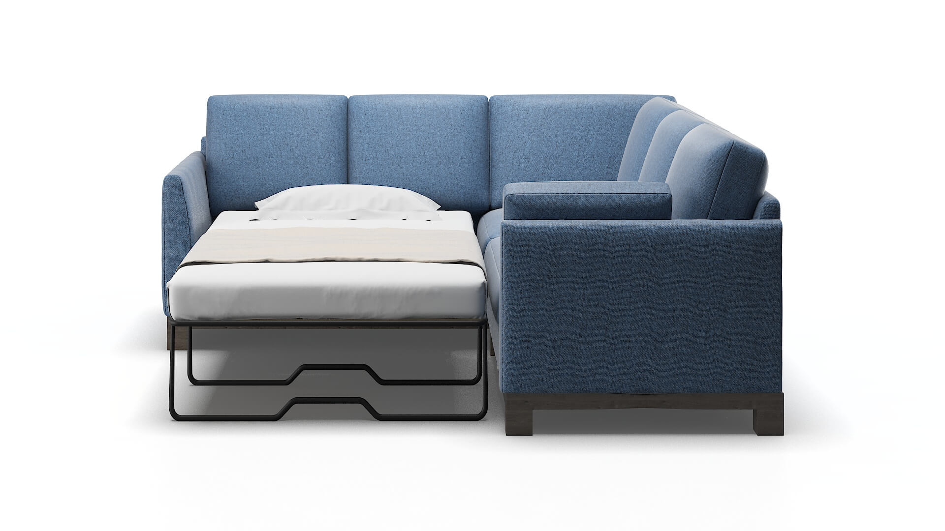 Dover Hepburn Water Sectional Sleeper Espresso legs 1