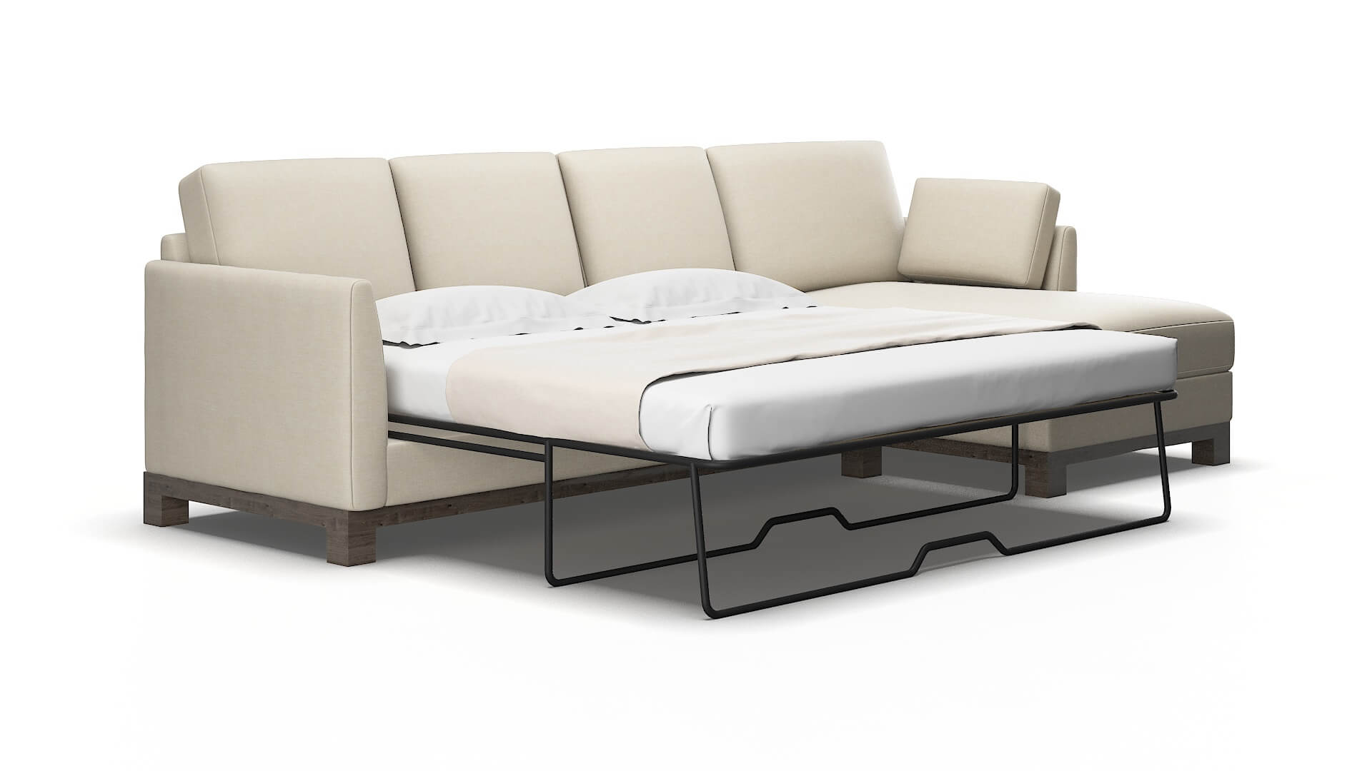 Dover Keylargo almond Panel sleeper Espresso Legs  2